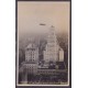 ARGENTINA 1934 TARJETA POSTAL EL GRAF ZEPPELIN VOLANDO SOBRE BUENOS AIRES, EL EDIFICIO SAFICO RARA